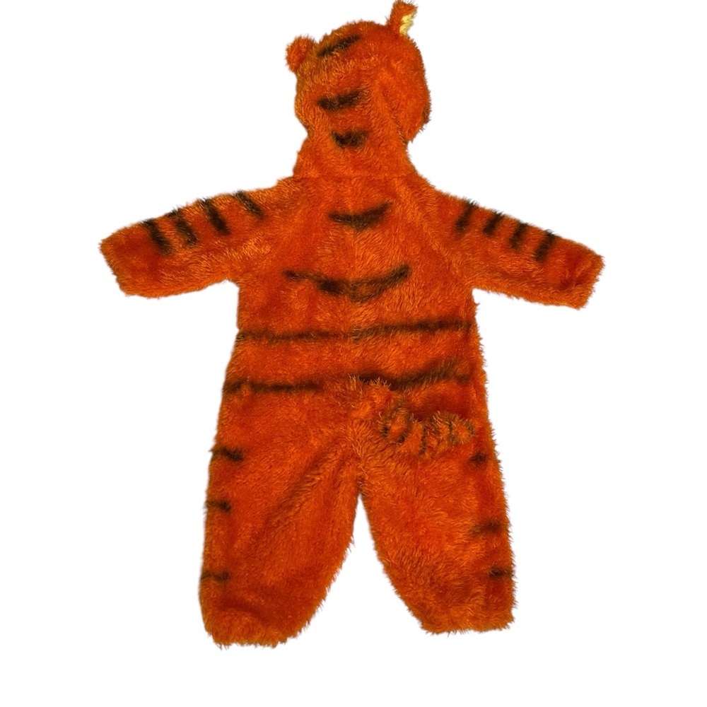 DISNEY TIGGER BABY COSTUME - INFANT SIZE - PLUSH HOODED ONESIE - Picture 7 of 7